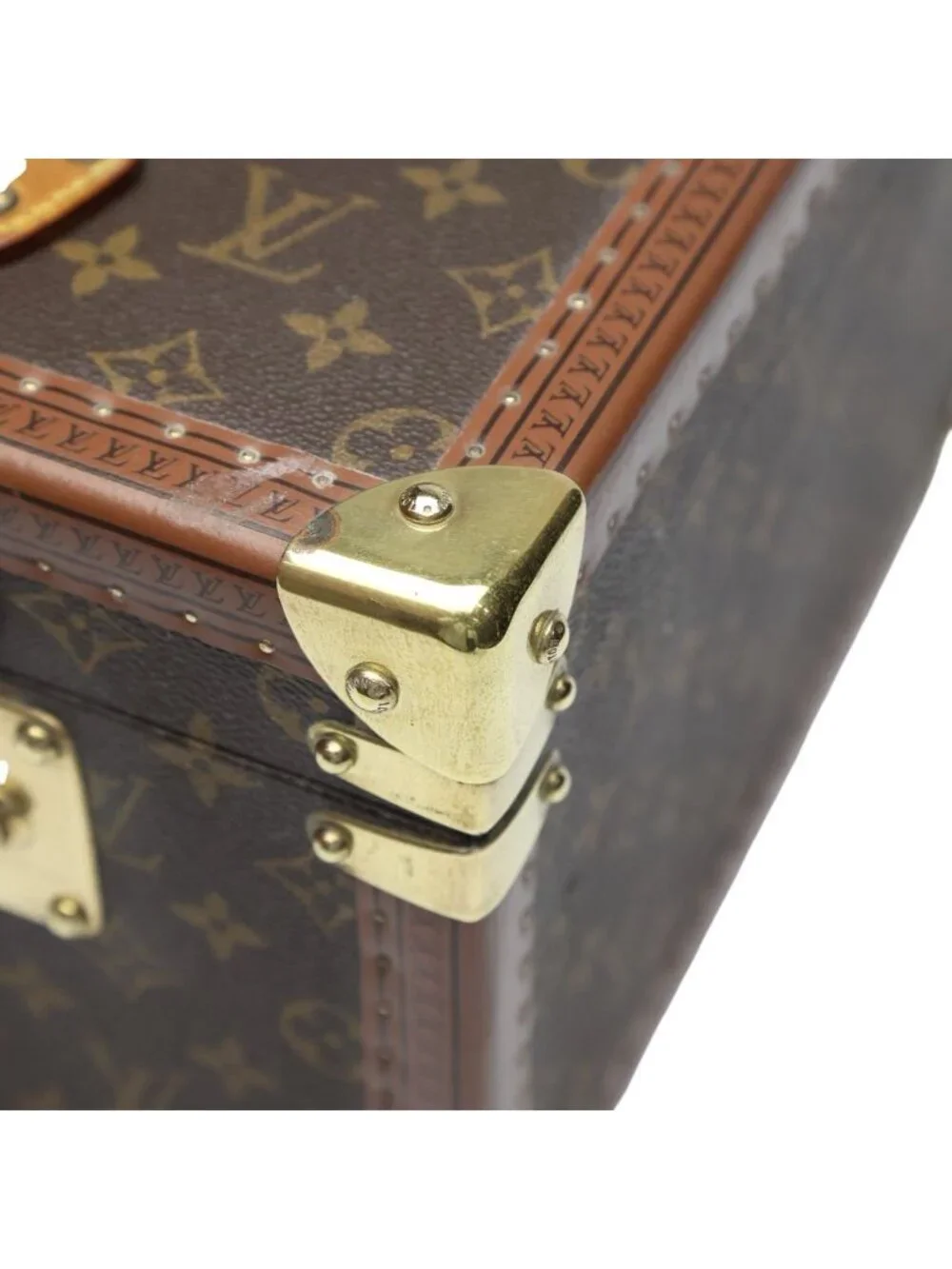 Louis Vuitton Monogram Makeup Case Boite Flacon Bag Brown